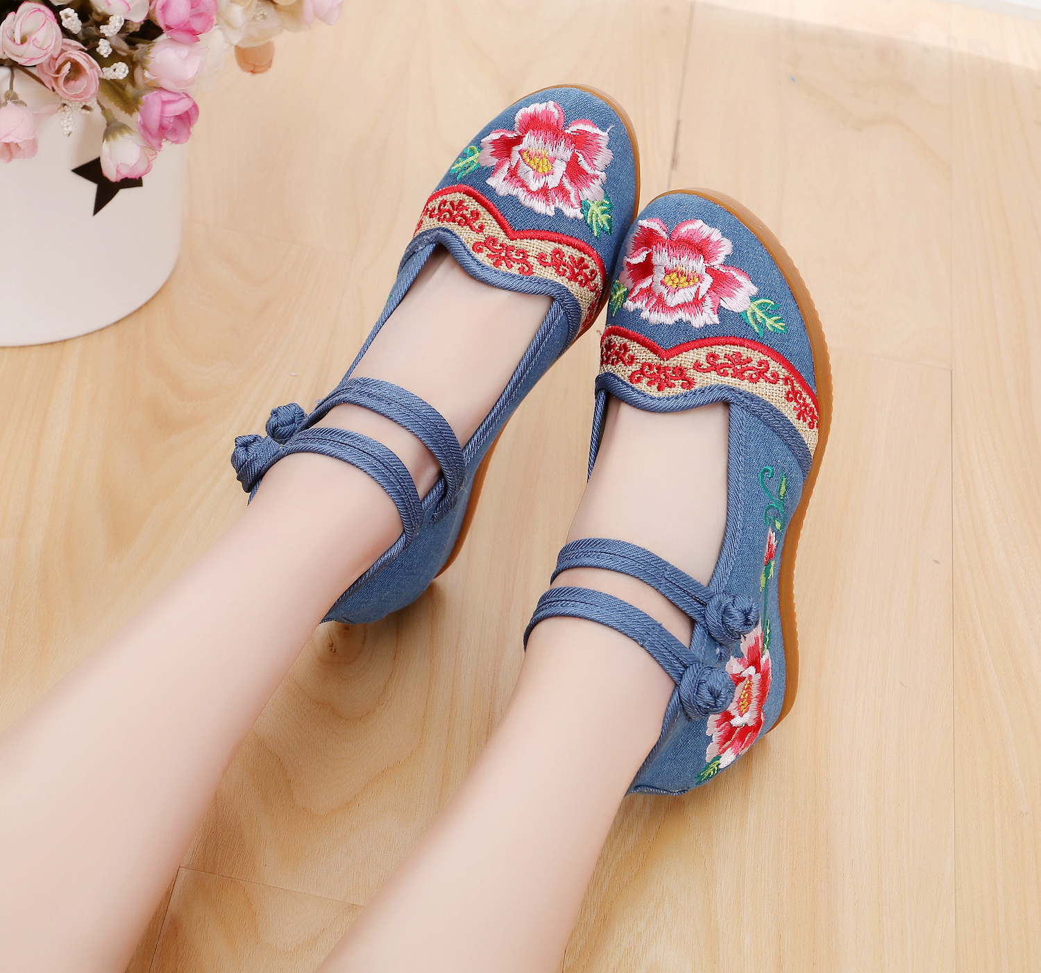 Mocassins femme en Toile - Ref 3440354 Image 18