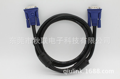 VGA cable Computer video cable VGA3+6 1.5m VGA computer connection cable 15-to-15 pin