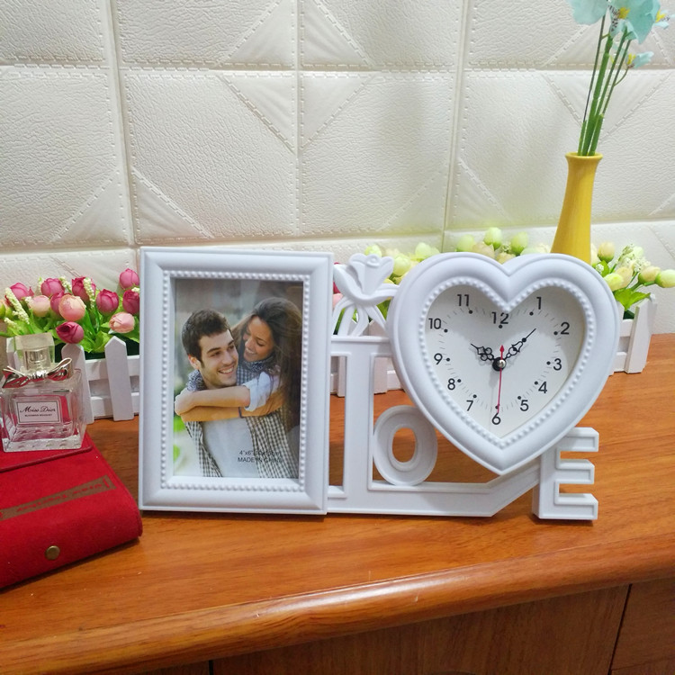 96 take goods Festival European new clock photo frame Red White Black creative table decorations studio wholesale