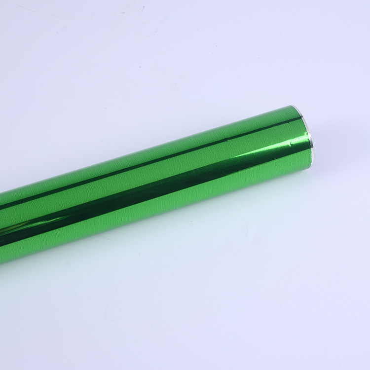 厂家供应 绿色镀铝膜 pvc镀铝膜彩膜 BOPET薄膜镀铝膜