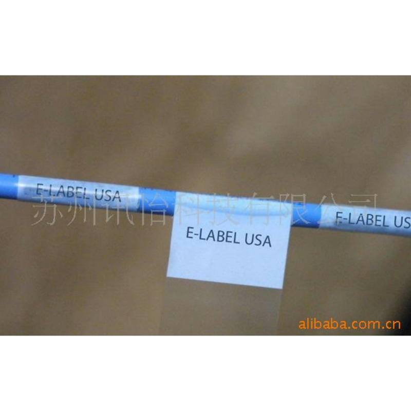 非标PE线缆标签-白色印刷透明可打印PET标贴-染色线缆QR码标贴不