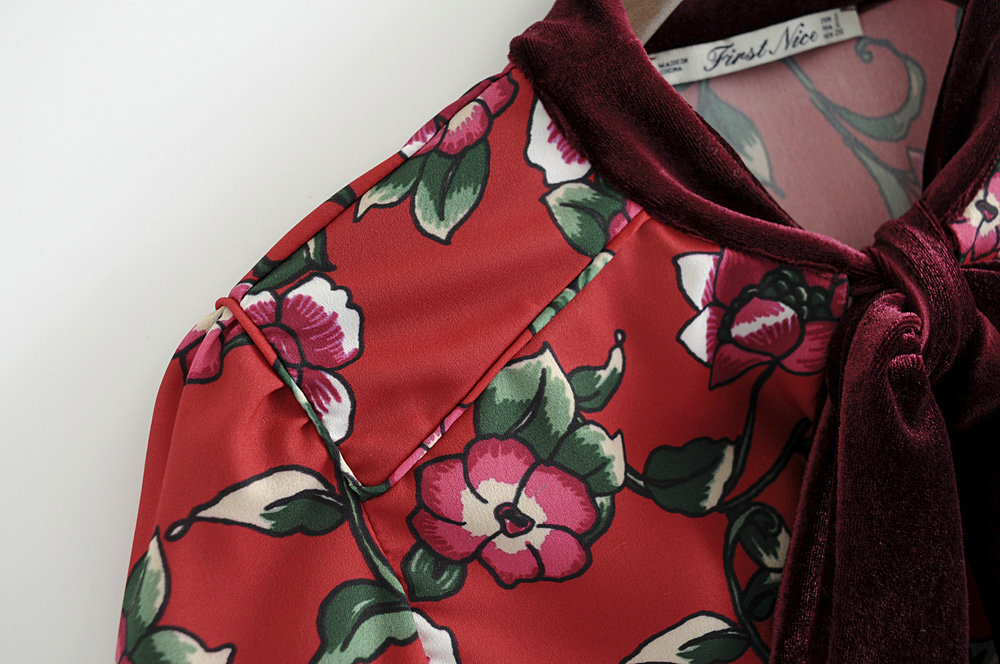 Sexy & Party Chiffonshirt(Red-M)NHAM0329-Red-M