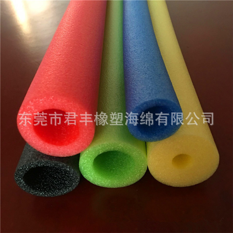君丰供应 EPE珍珠棉棒空心管 儿童道具玩具防护手柄棒直径可订做