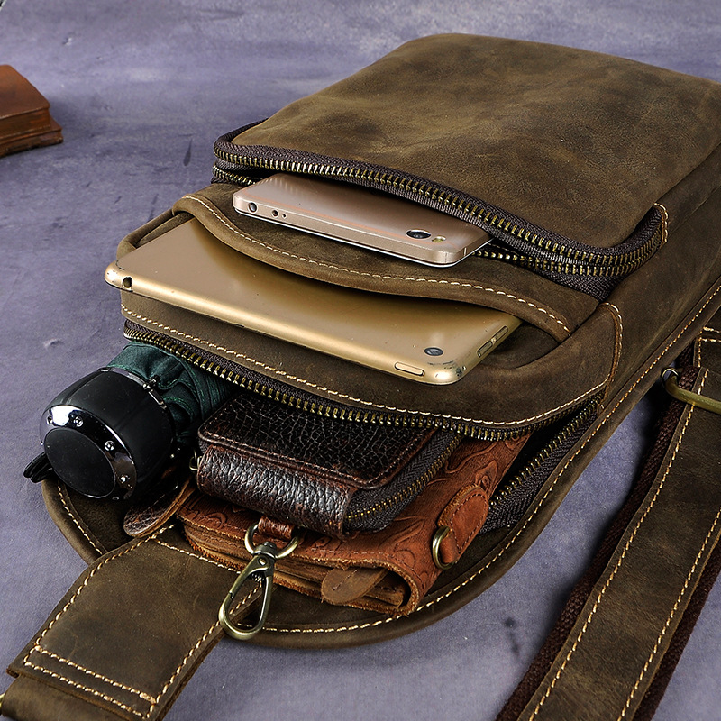 Men’s Genuine Leather Sling Bag