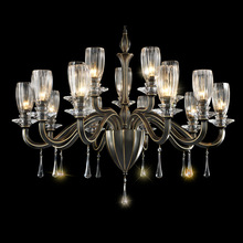 創意個性全銅美式風格簡約客廳吊燈田園卧室歐式大氣餐廳玻璃燈具