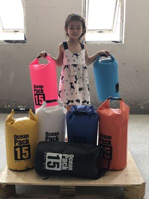 遊泳包 戶外防水包pvc夾網布防水桶包 漂流桶包 防水桶包壹件代發