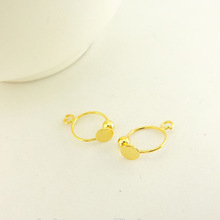 Manufacturer wholesale DIY accessories with hanging/without hanging U-shaped patch ear clips/cup U-shaped ear clips non-pierced ear clips