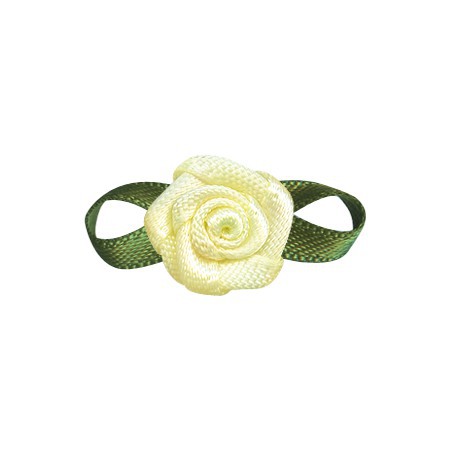 Yao Ming decoración de flores DIY hecho a mano 2 puntos Rosa ropa interior Decoración Accesorios hechos a mano cinta pequeña flor arco