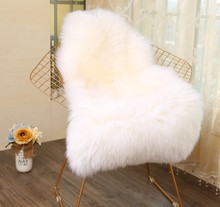 家用欧式纯色地毯客厅地垫长毛绒防寒躺椅办公椅子垫一件代发