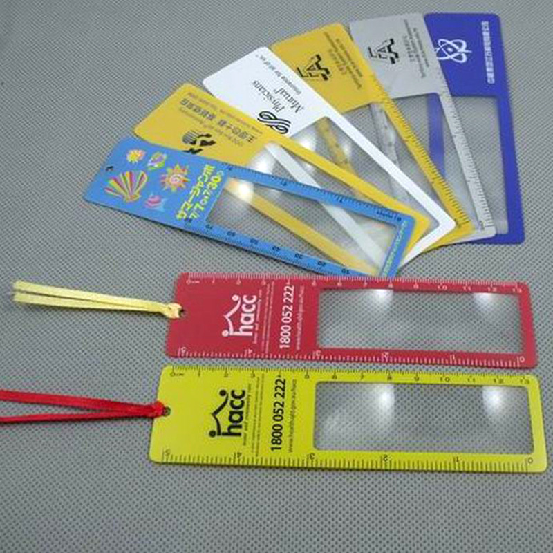 Dexterous magnifier bookmark transparent practical magnifier bookmark Imprint LOGO wholesale customized Cartoon bookmark