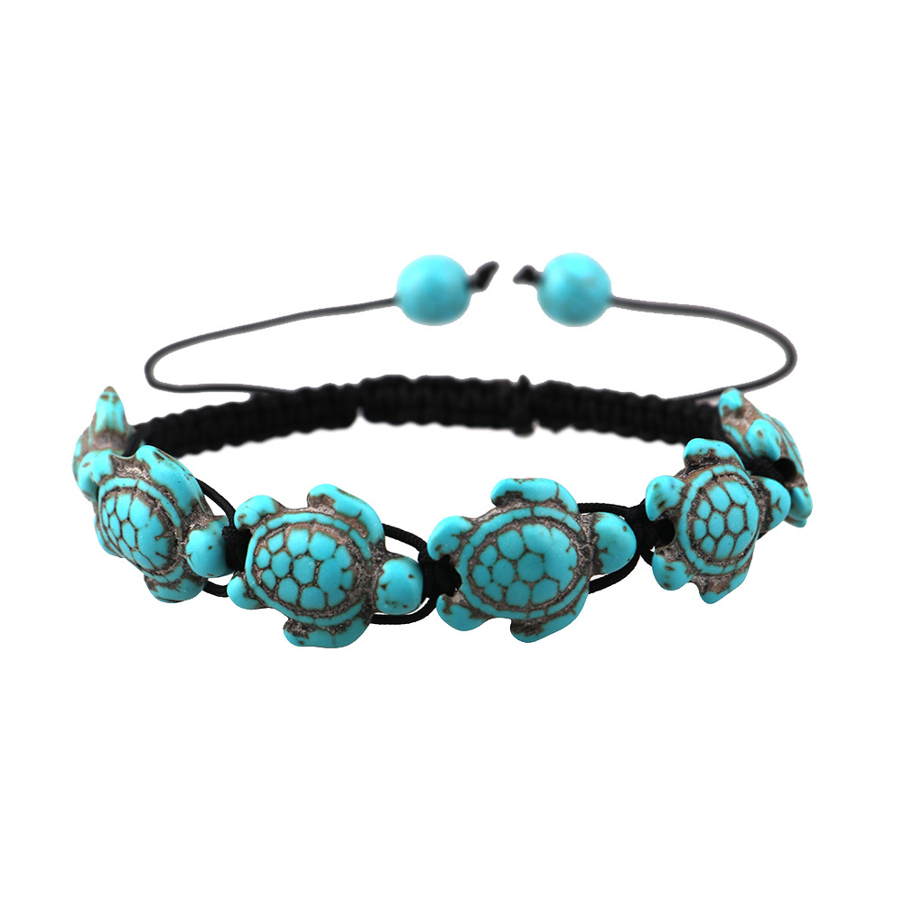 Animal Pattern Unisex Gender Retro Animal Turquoise Braid Bracelets