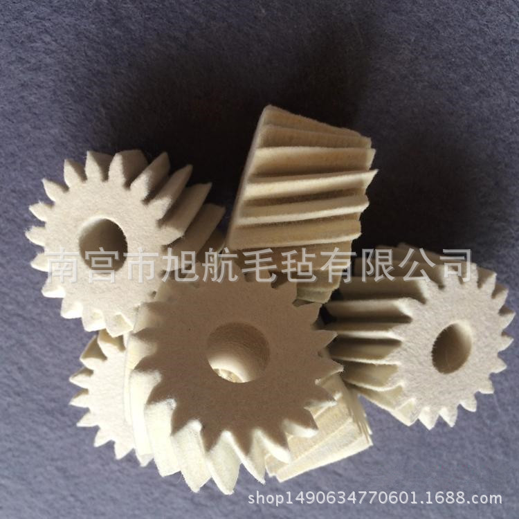 厂家生产毛毡齿轮 工业润滑密封吸油毛毡齿轮 斜齿齿轮可按需定制