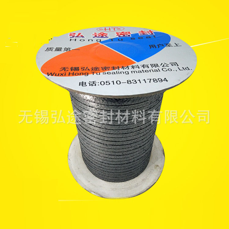 专业销售 柔性石墨盘根 无锡石墨盘根 炉门防火石墨盘根