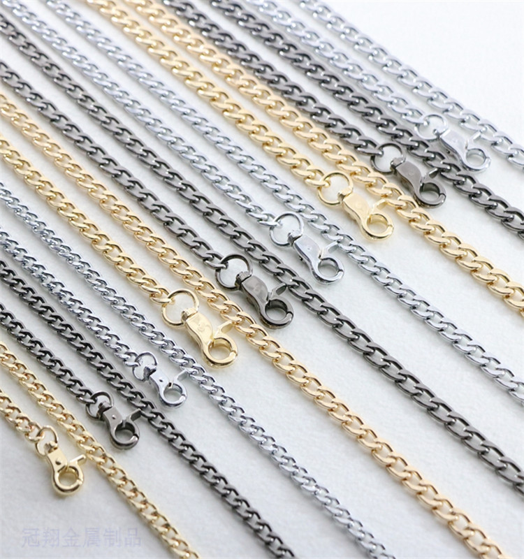 箱包五金配件链条各种规格款式颜色饰品链铁链铝链磨链肩带链