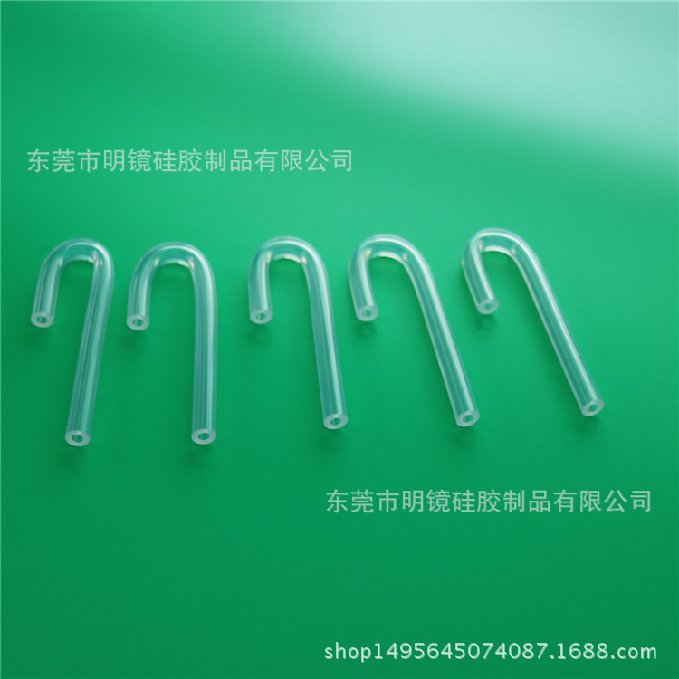厂家生产血液透析医用硅胶弯管J型医用硅胶弯管，