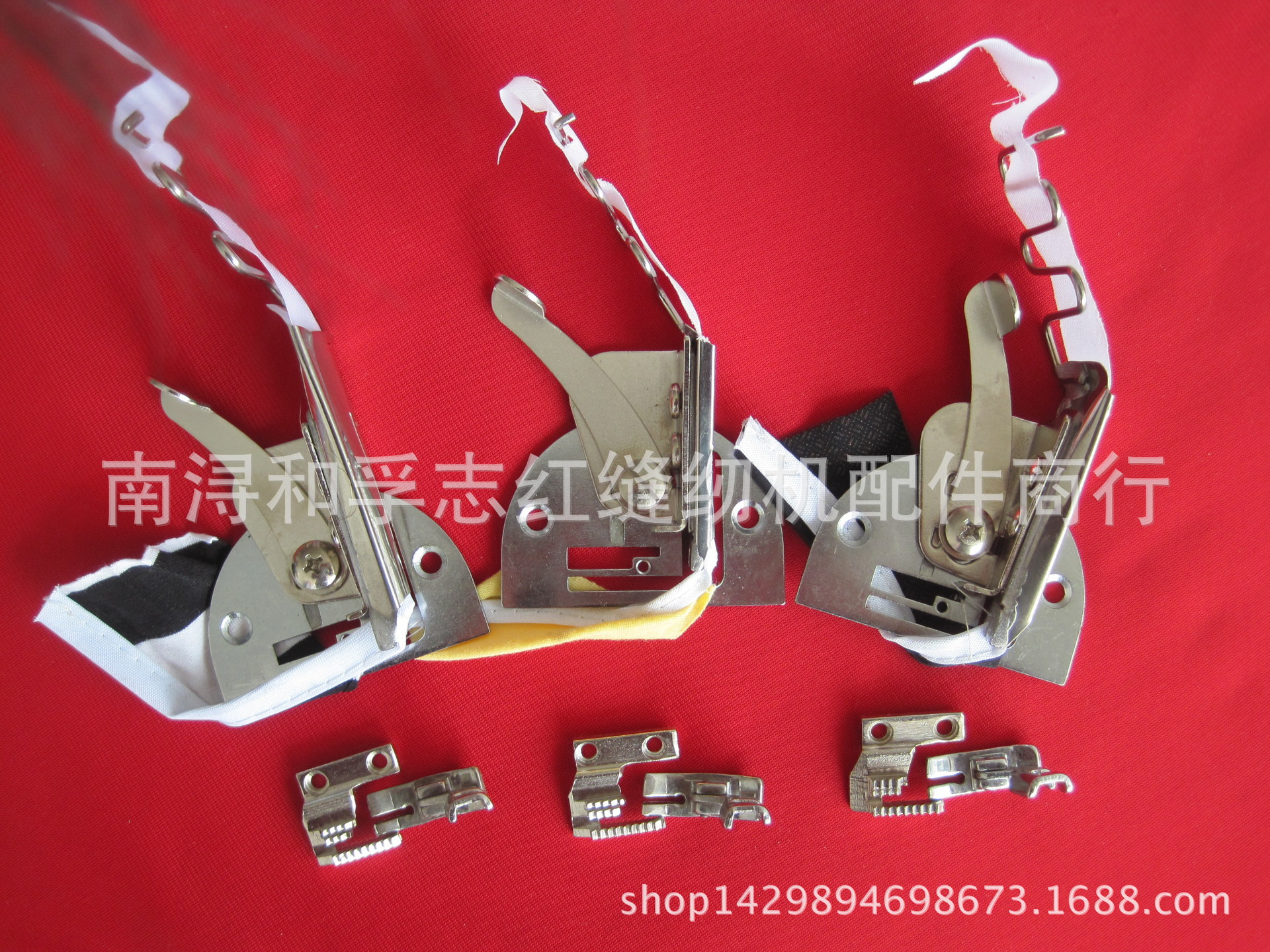 老式家用缝纫配件 包边器 拉筒 包边压脚 A-10整套带牙齿压脚