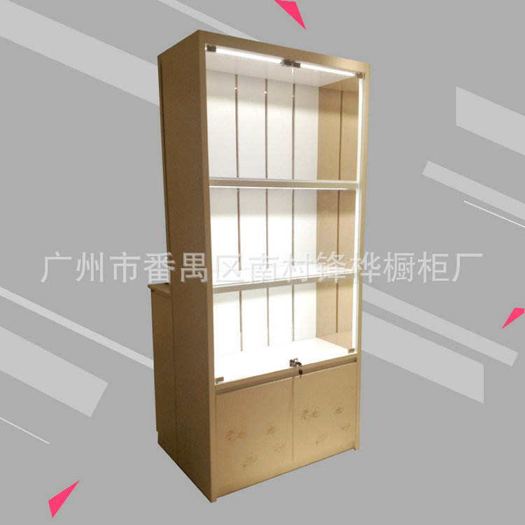 长期生产化妆品展示柜多功能烤漆产品展台置物隔断展柜