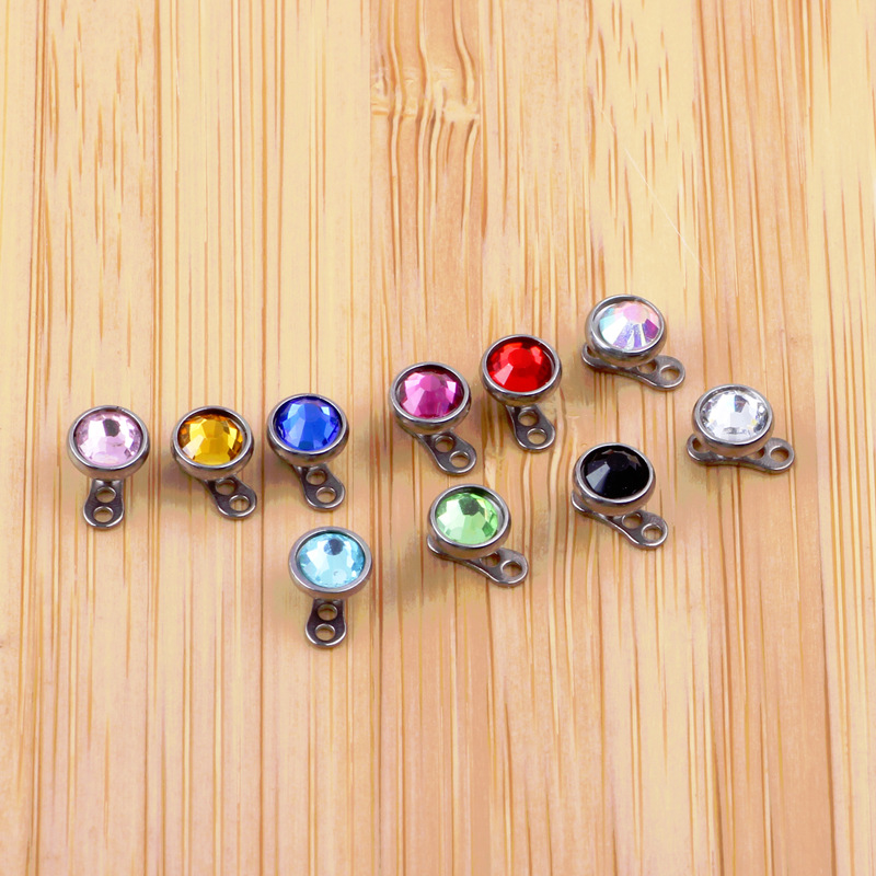 Pointed titanium steel lip stud product view