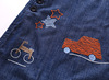 Autumn set for new born, bodysuit, transport, denim overall