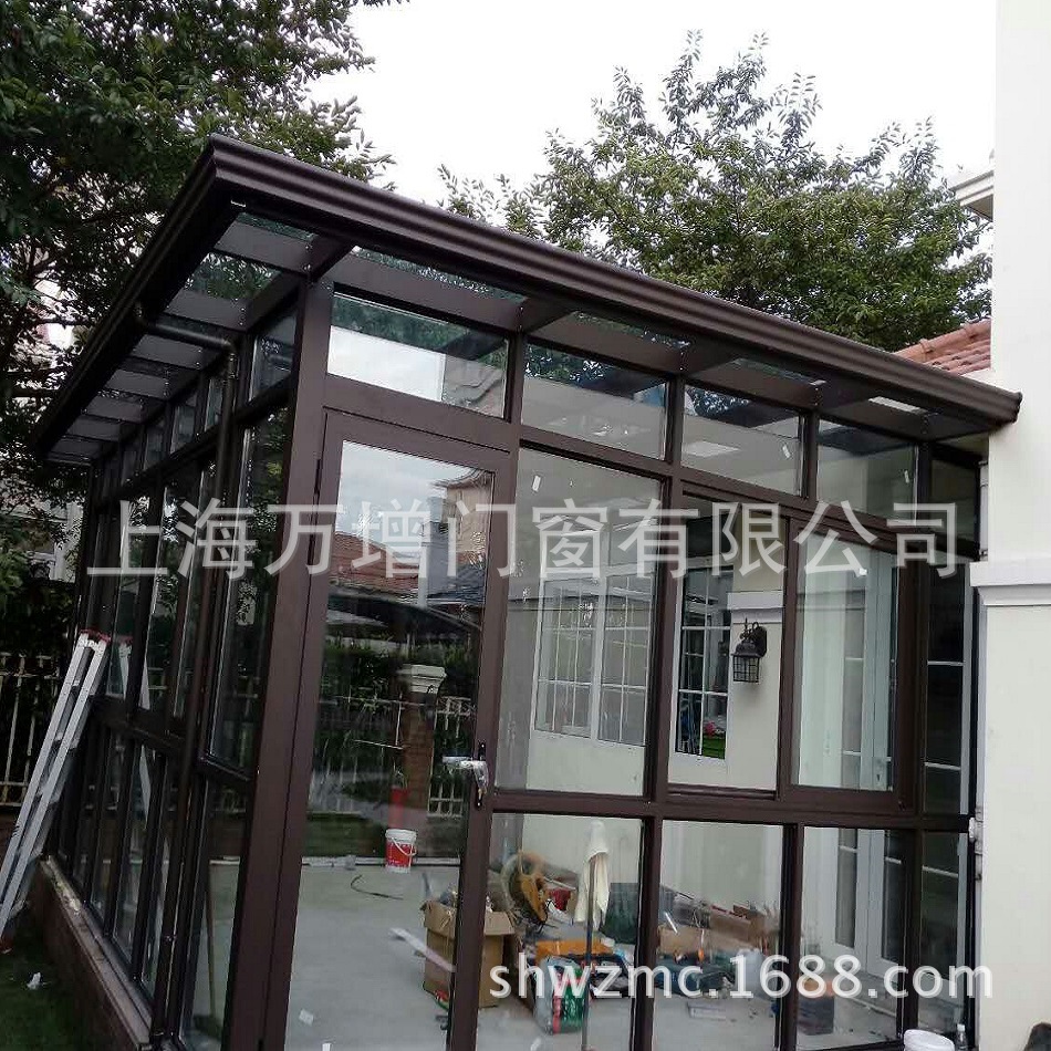 【万增门窗别墅家庭阳光房】瑞芝迪2.0mm铝合金100*100铝型材框架|ru