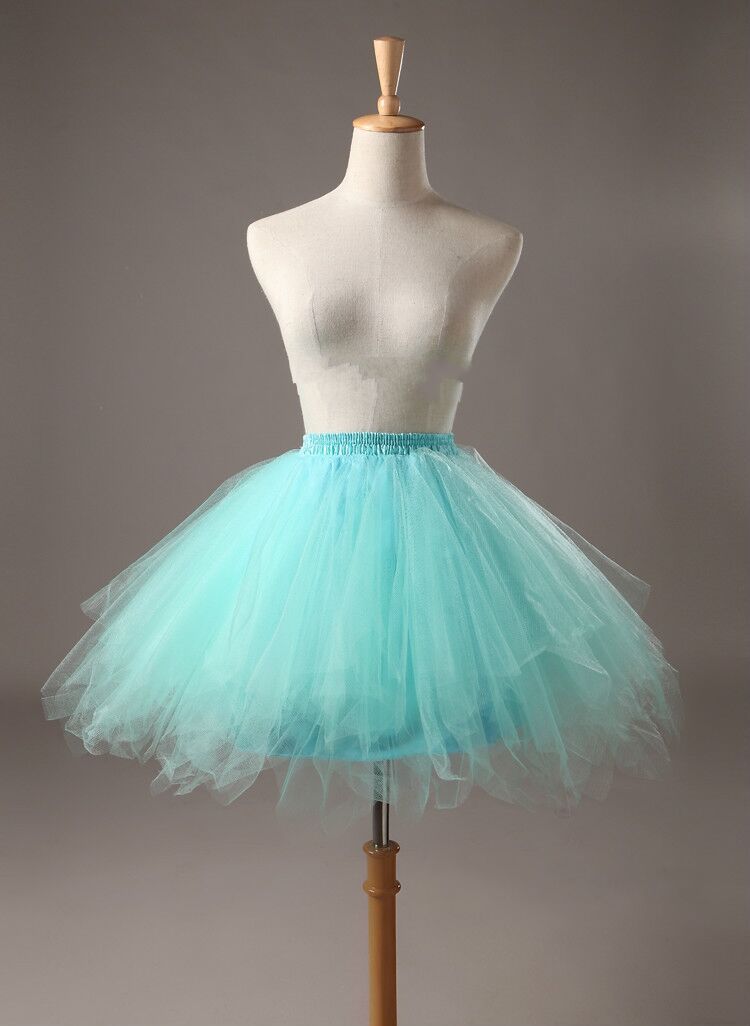 Candy color multi-color de media longitud pettiskirt estudio fotografía de la boda media-longitud pequeña falda de color de la falda de apoyo