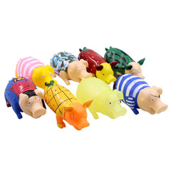 Pet toys, screaming pig vinyl toy, humming pig prank relief pig, bite-resistant cat and dog toys, wholesale