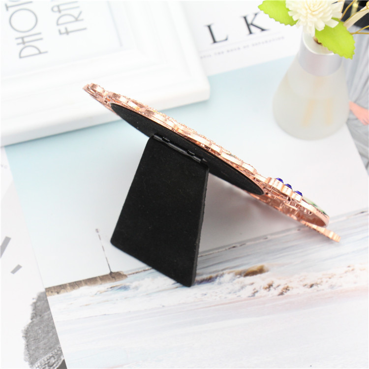 table handheld retro copper mirror