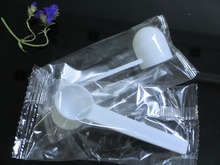 批发塑料量勺5g克勺粉末勺 粉勺小勺子5克独立包装一次性勺子量勺