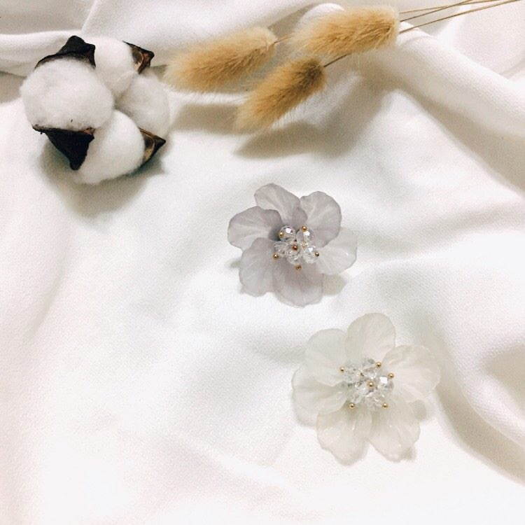 Ancient court hairpins, frosted small shells, flowers, leaves, hairpins, Hanfu accessories, DIY accessories, earrings, pendants detail image 11