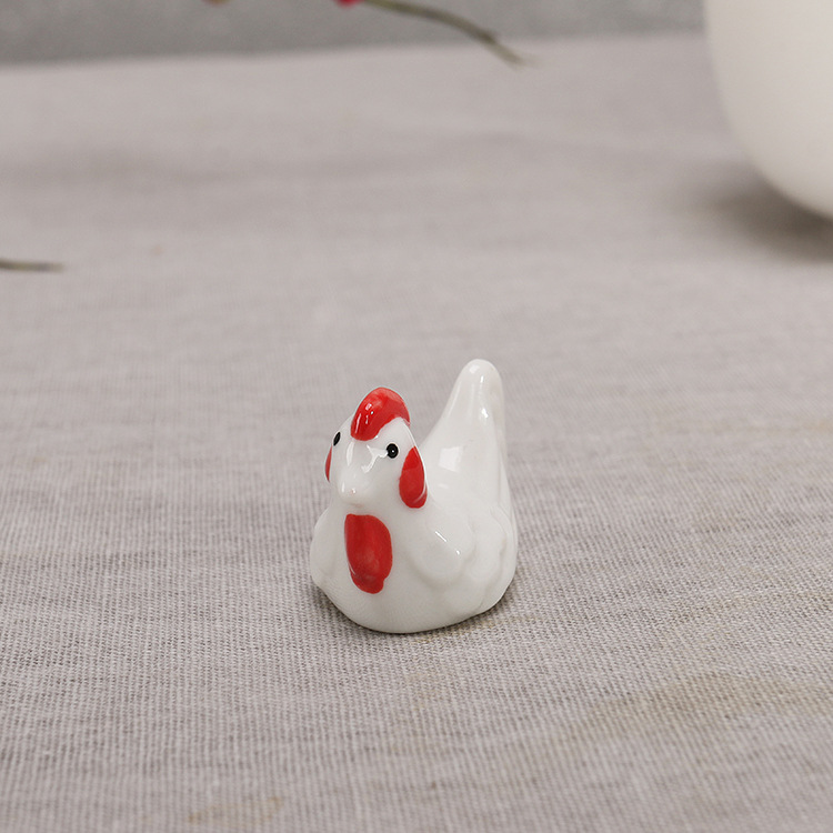 陶瓷擺件公雞筷子架陶瓷餐具筷托 zakka中式筆架/筆托K-015