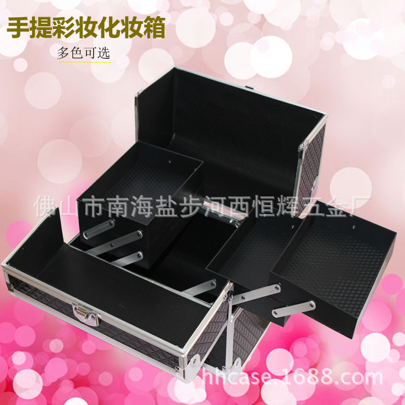 专业手提化妆工具箱彩妆跟妆纹绣工作箱化妆品箱可定制一件代发|ms