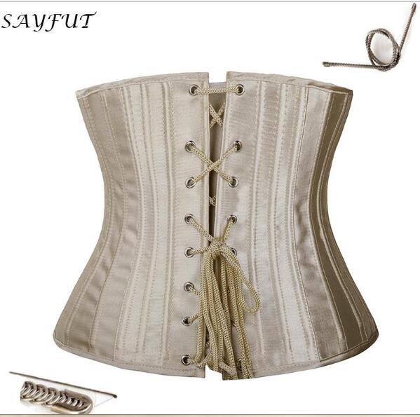 Corte corsé 26 acero hueso corsé satén cintura sello cintura clip pecho apoyo vientre conformación ropa vientre conformación cinturón