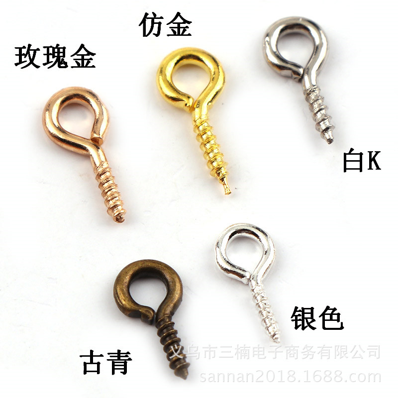 批发100个8mm10mm 羊眼钉9字钉 DIY手工制作挂圈材料羊角螺纹钉-阿里巴巴