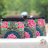 Ethnic fashionable bag strap from Yunnan province, small bag, double sided embroidery with zipper, ethnic style, with embroidery