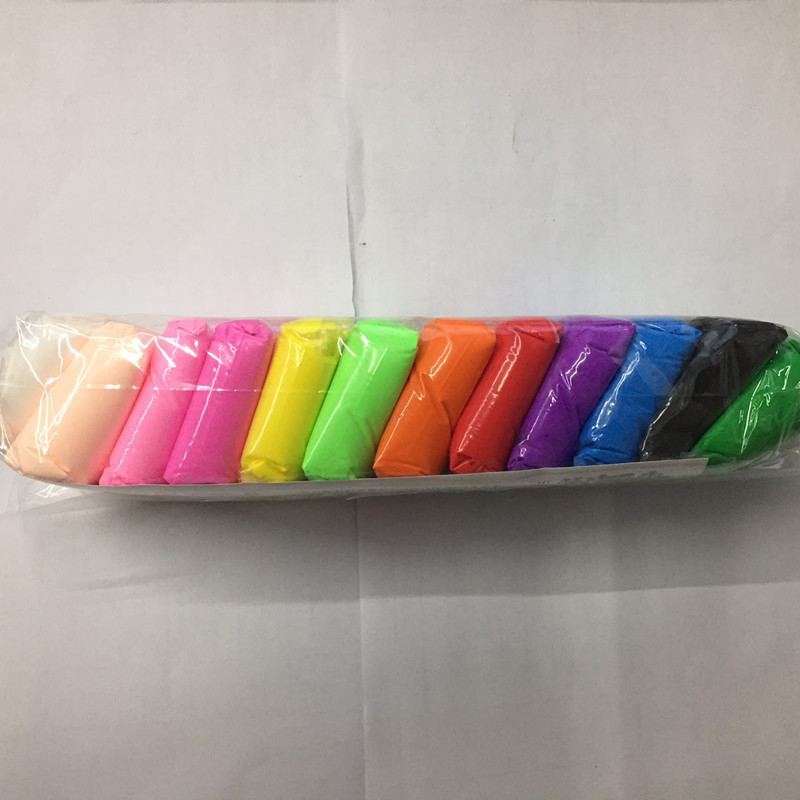 超轻粘土12色超轻黏土粘土橡皮泥益智玩具彩泥儿童太空泥袋套装|ms