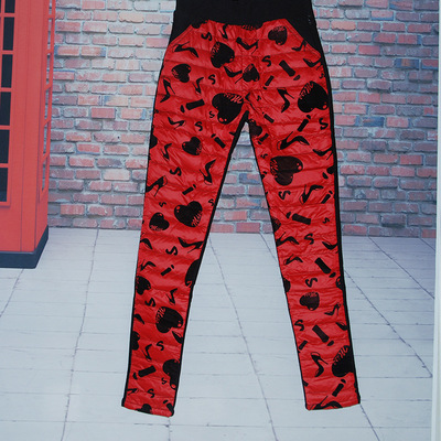 winter new pattern Down pants Paige Down pants Self cultivation Show thin Versatile thickening Pencil pants Down pants