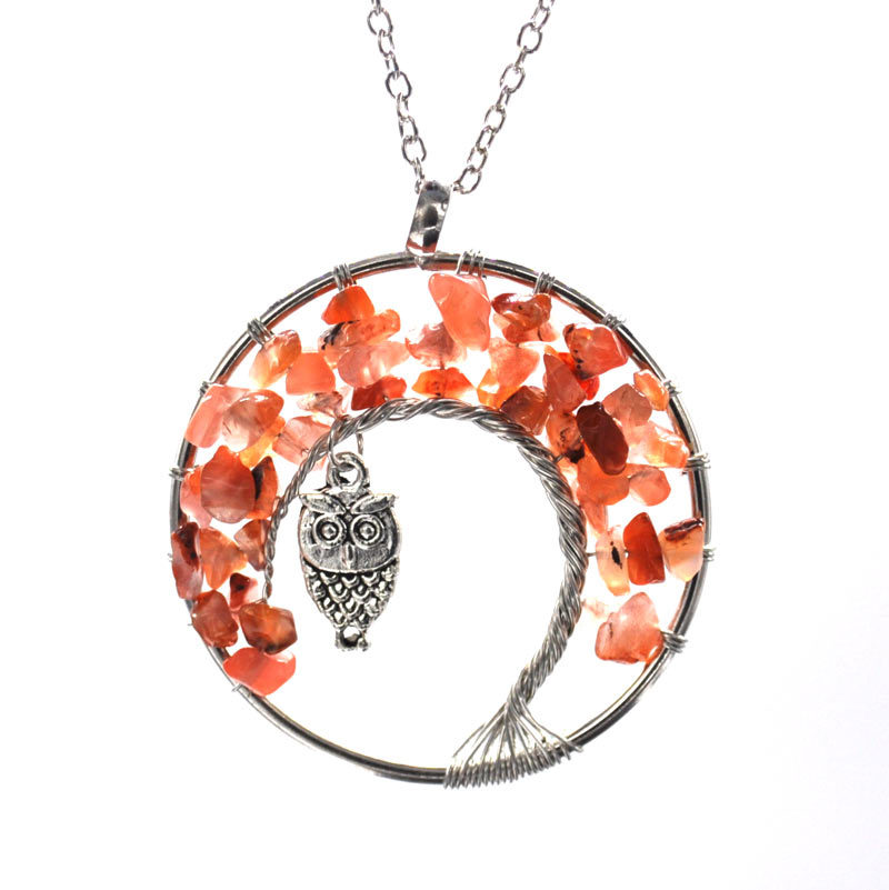 Retro Owl Resin Handmade Pendant Necklace 1 Piece