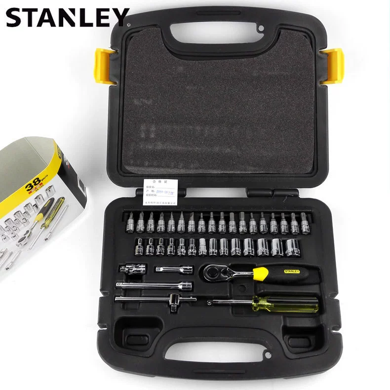 Набор серии Stanley 38 6.3 мм, группа ключей sleeve spine, набор для ремонта авто 94-184-22