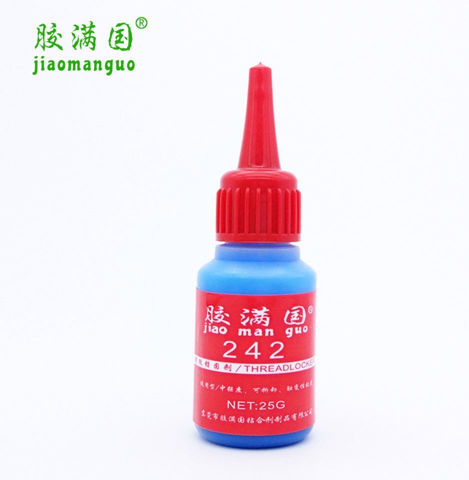 销售 胶满国25G装242厌氧胶拆卸型螺纹紧固密封胶水