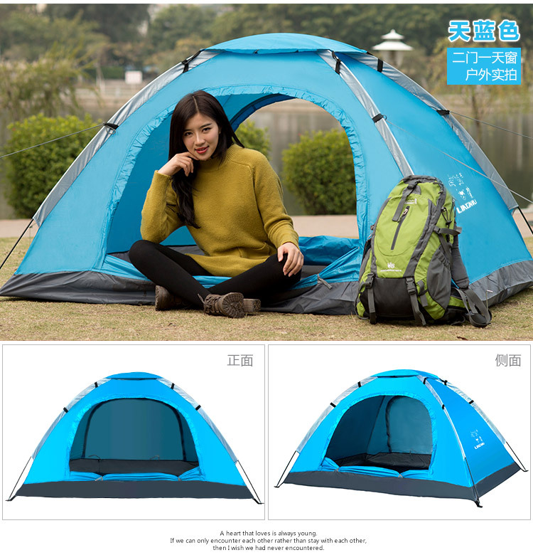 Takin 2 doors 1 skylight double tent number: LN-ZP002-02
