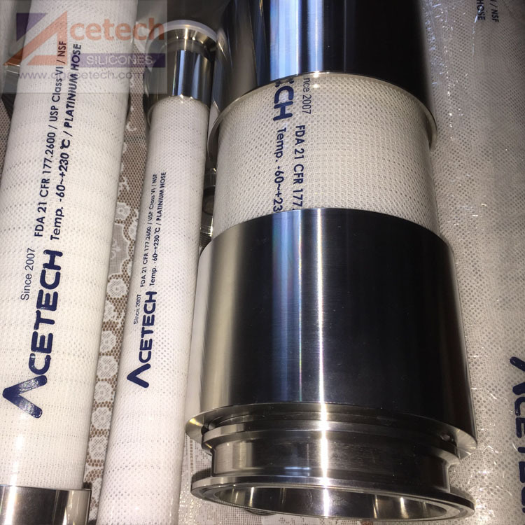 ACETECH铂金硫化硅胶钢丝管价格 美国道康宁进口硅胶软管规格