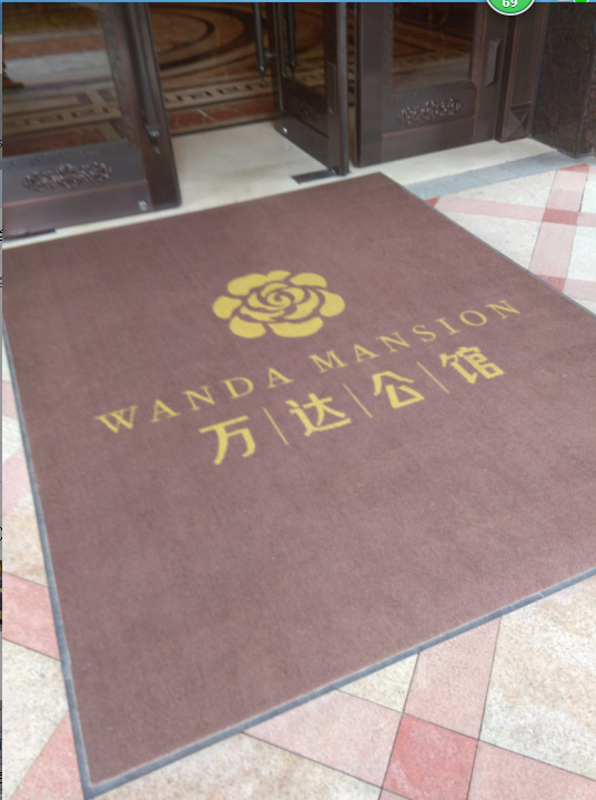 陕西西安LOGO毛毯地垫定做，电梯地垫定制，多种材质地垫定制
