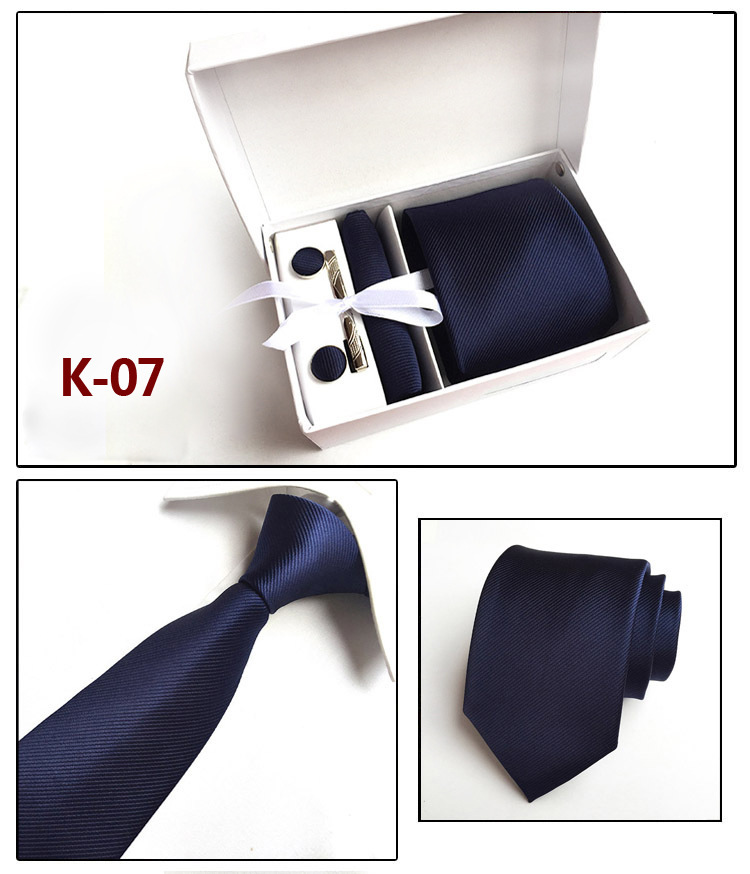 Factory Wholesale Men's Tie Spot Gift Box 6 Pieces Set Team Necktie Business Formal Wear Tie display picture 7