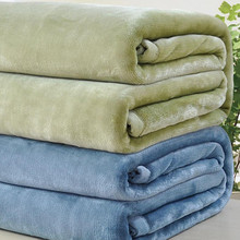 午睡毯 法蘭絨純色毛毯蓋毯午睡空調毯外貿尾貨清倉處理床上用品