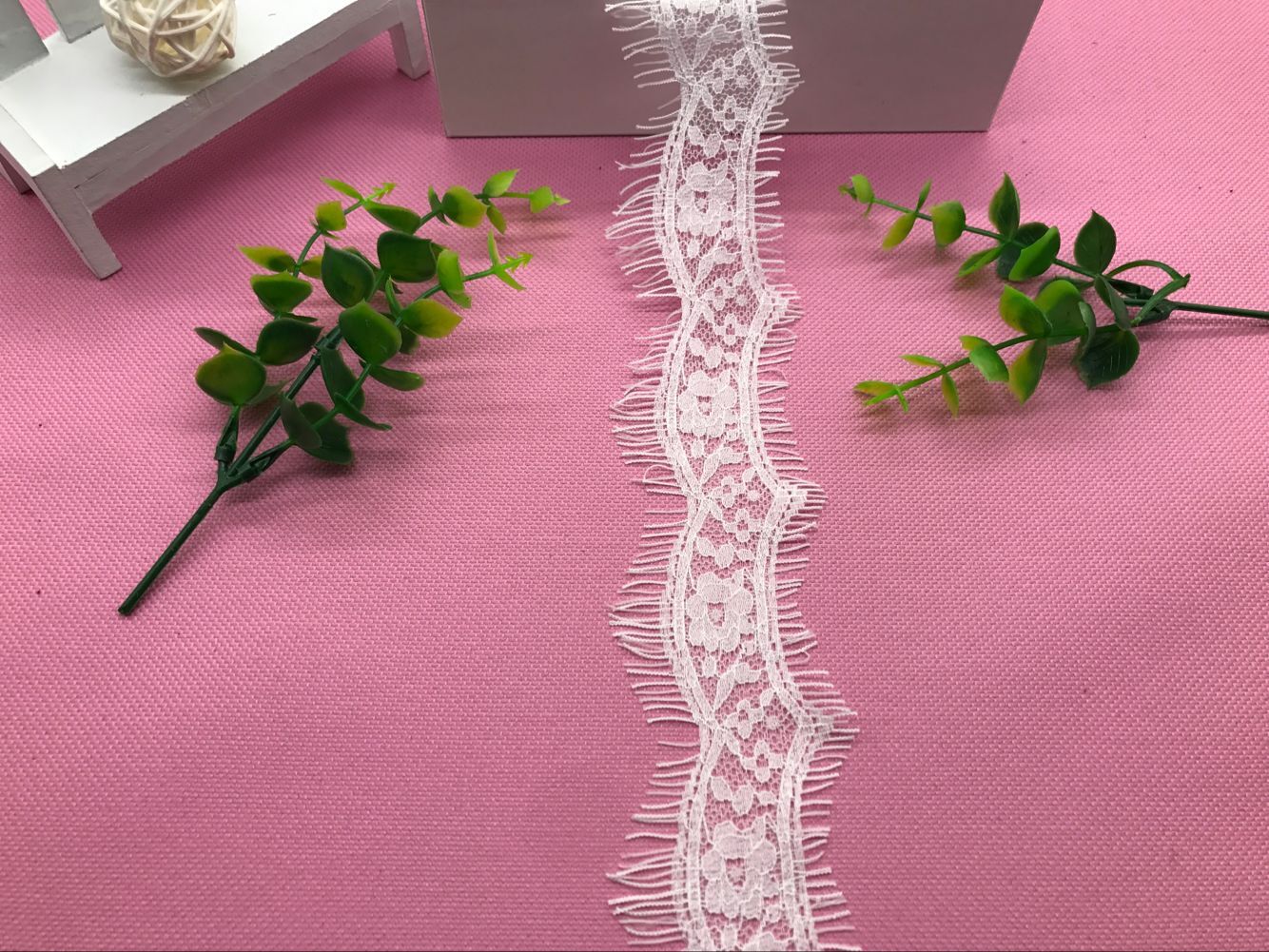 睫毛蕾丝花边睫毛花边弹力睫毛花边厂里直销6020#宽度4CM