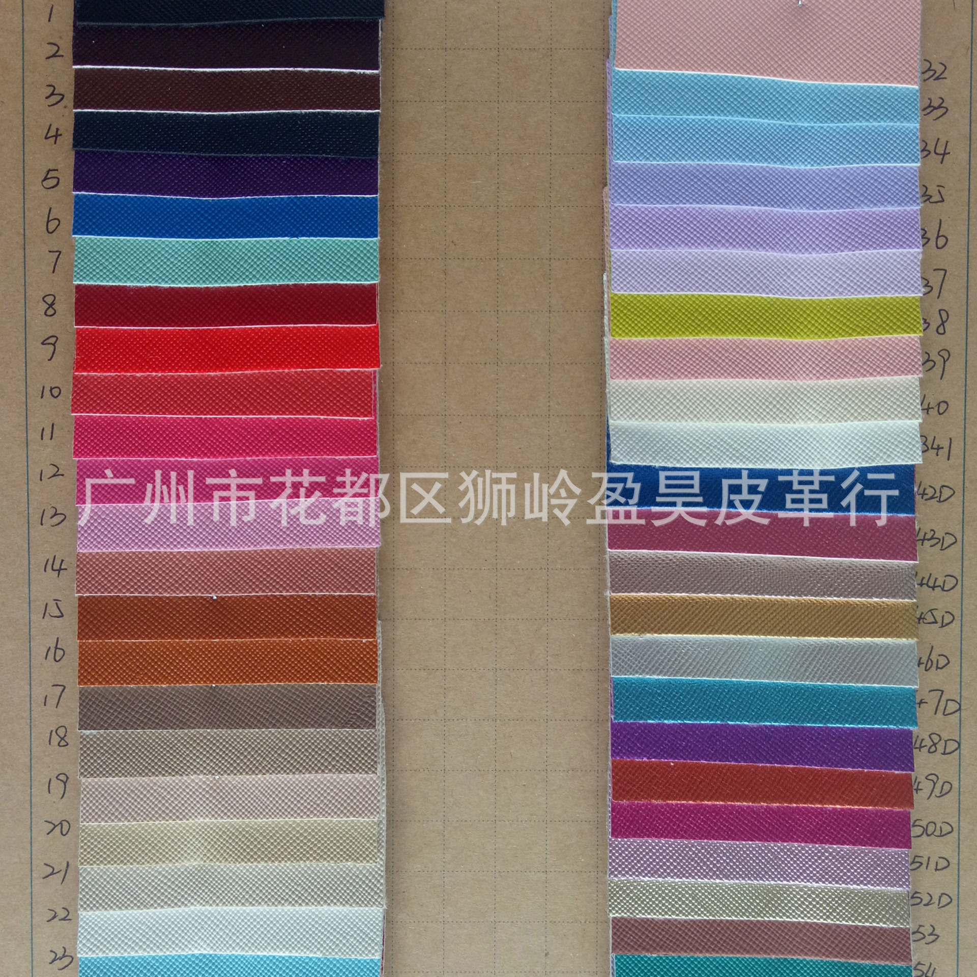 低价供应爆款大小十字纹PVC 半PU双针拉毛皮革 男女时款包 包装