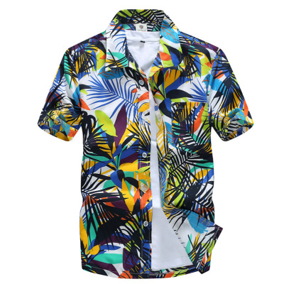 summer Short sleeved Beach shirt Easy Quick drying Large shirt Hainan Sanya Seaside on vacation Tour Packages