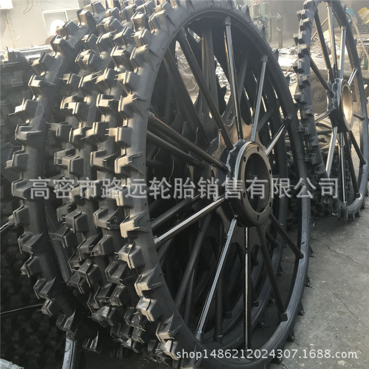 打药机轮胎 外直径 1.4米1.7米1.8米2.4米宽8公分11支撑 实心