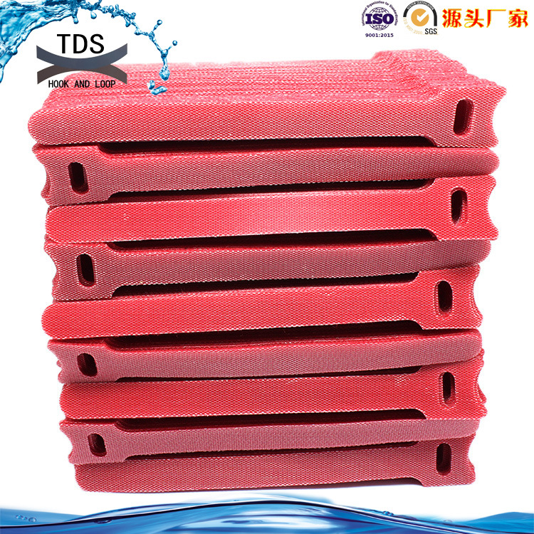 厂家供应 t型背靠背魔术贴扎带 彩色扎带 尼龙扎带可印LOGO
