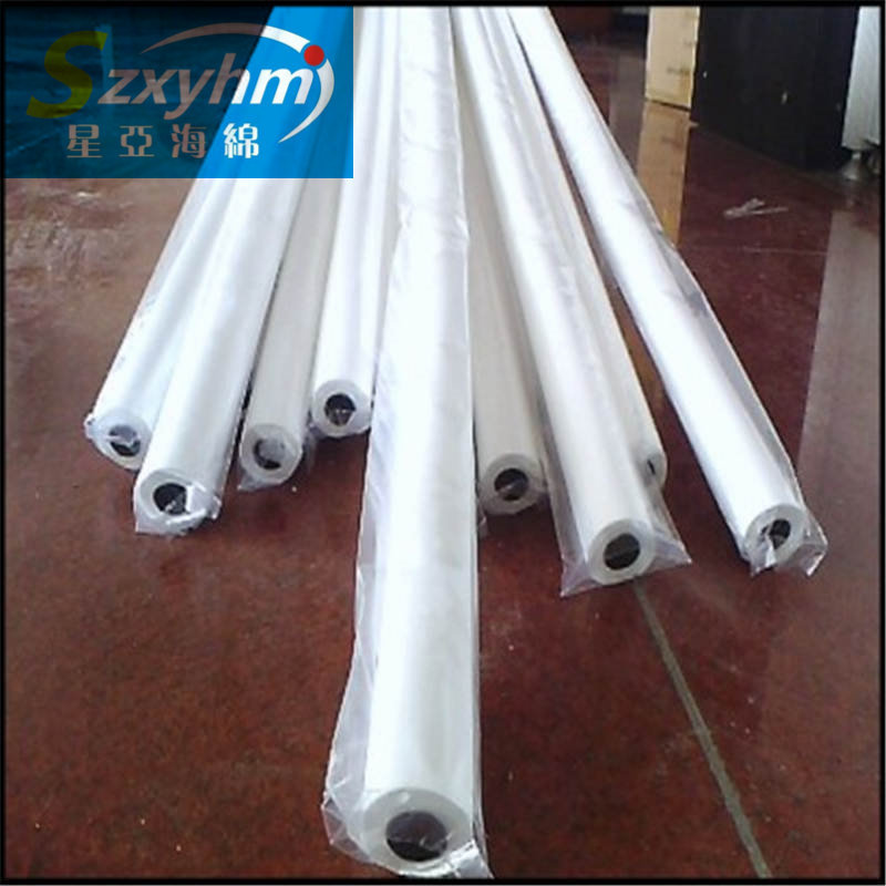 深圳星亚直销PVA吸水海绵管白色耐酸碱吸水海绵滚轮